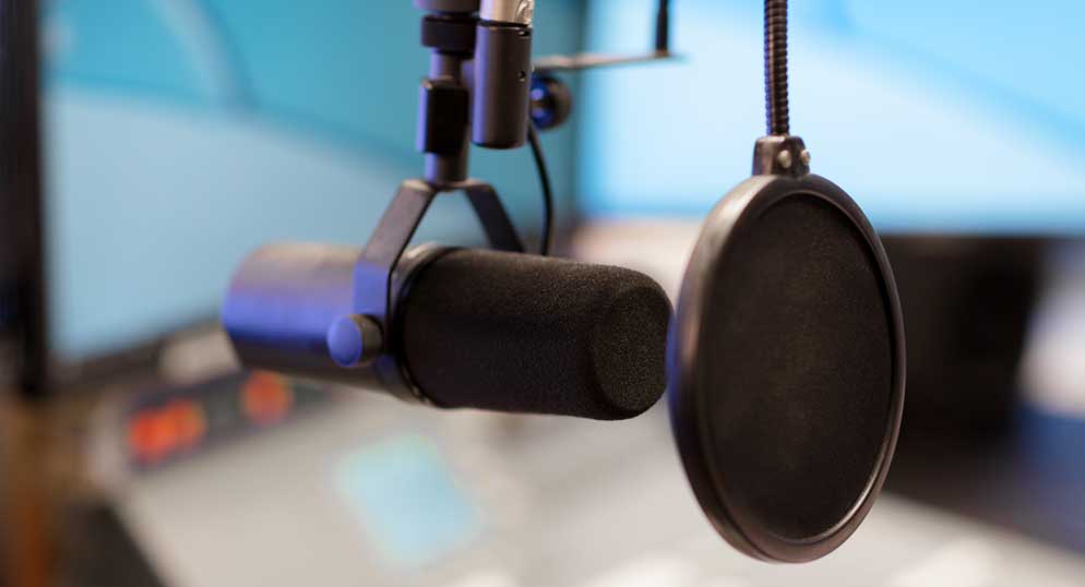 Professionelle Technik im Podcast Studio